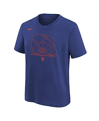 Nike Big Boys and Girls Royal New York Mets Local T-Shirt