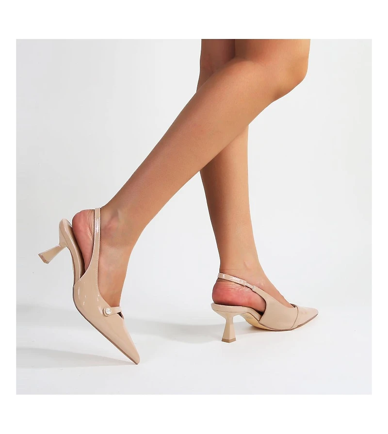 Berness Caris Patent Slingback Pump