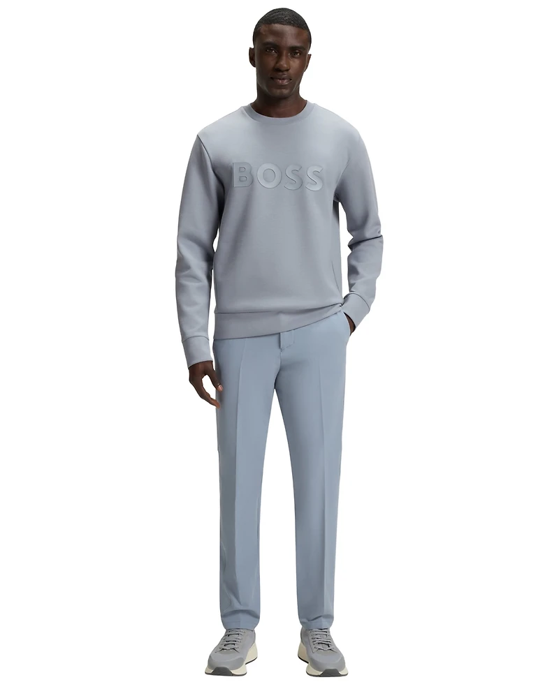 Boss by Hugo Men's Stretch-Cotton Logo Sweatshirt