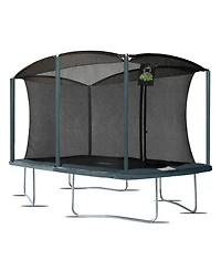 Plexalife 8 x 12 Ft Rectangular Outdoor Trampoline Set with Premium Safety Enclosure Gymnastics Rectangular Trampoline for Kids and Adults