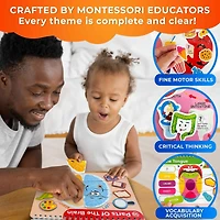 Quokka Montessori Busy Book for Toddlers 3-5 Years with Interactive Pages