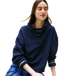 Tommy Jeans Women's Boxy Cotton Flag-Logo Sweatshirt