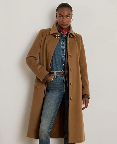 Lauren Ralph Women's Belted Single-Breasted Wool Coat