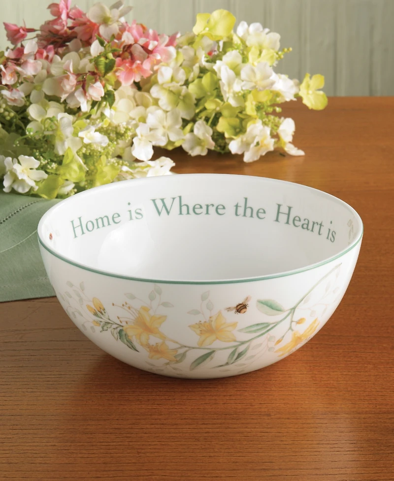 Lenox Butterfly Meadow Serving Bowl, Home Is Where the Heart Is
