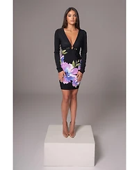 Jluxlabel Women's Print Exotic Flower Dress