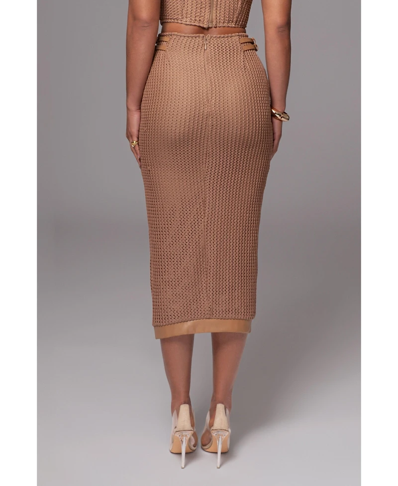 Jluxlabel Women's Textured Mystique Midi Skirt