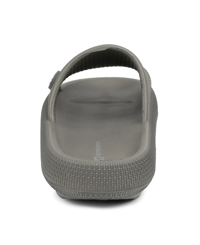 Alpine Swiss Men's Omar Slides Pillow Slippers Ultra Cushioned Cloud Slide Sandal