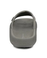 Alpine Swiss Men's Omar Slides Pillow Slippers Ultra Cushioned Cloud Slide Sandal