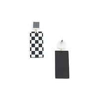 Sohi Checkered Drop Earrings