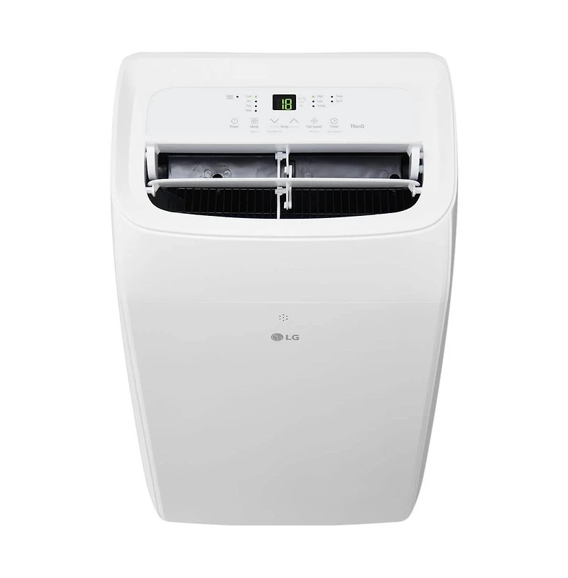 Lg 10,000 Btu Smart Wi-Fi Portable Air Conditioner/Heater with Lcd Remote - White