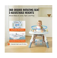 Slickblue Kids Activity Center Interactive Play Center Table with Toys Music Songs