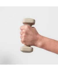 WeGym PreWeGym SafeGrip Dumbbells Medium Set - 5, 8, 10, 12 lbsmium Suede Mat