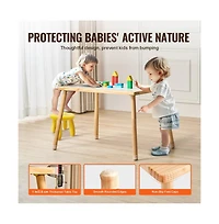 Slickblue Kids Sensory Table Double-Sided Activity Table Indoor Outdoor Play