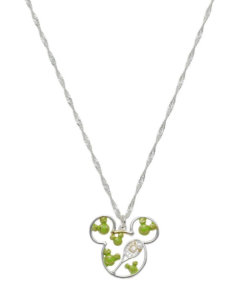 Disney Mickey Mouse Cubic Zirconia Tennis Pendant Necklace