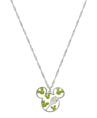 Disney Mickey Mouse Cubic Zirconia Tennis Pendant Necklace