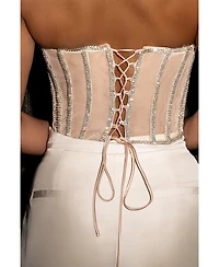 Jluxlabel Limited Edition Rhinestone Crystal Corset