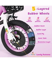 12 Inch Kids Bike for 3-8 Years Old Sport Bicycle with Adjustable Handlebar and Saddle