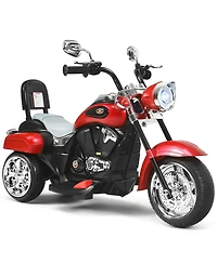 6V Powered Toddler 3-Wheel Motorbike Ride On Toy with Horn and Headlight