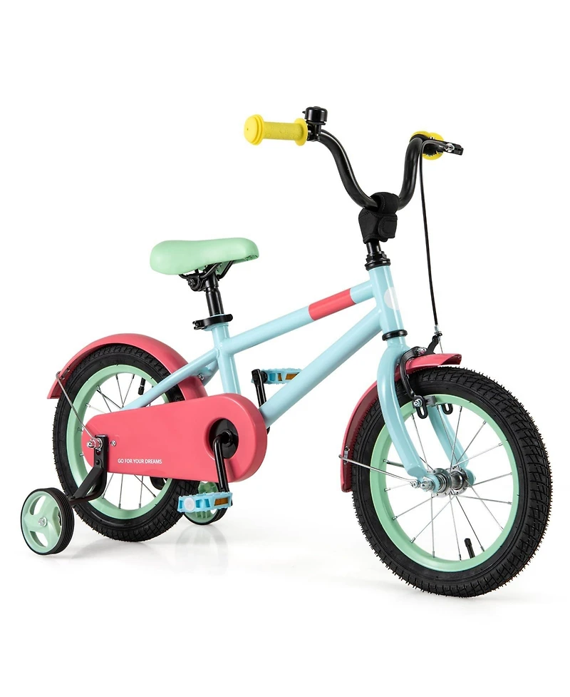 Kids Bike with Adjustable Handlebar and Saddle Blue