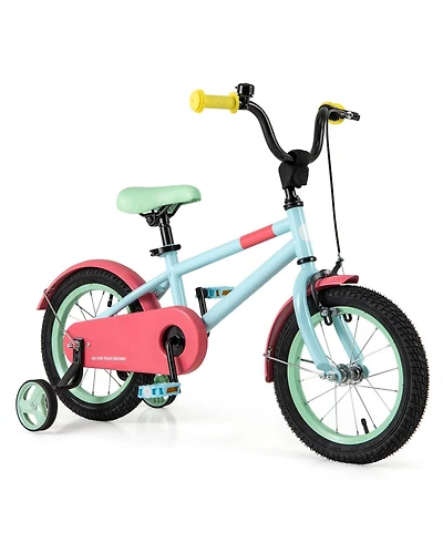 Kids Bike with Adjustable Handlebar and Saddle Blue