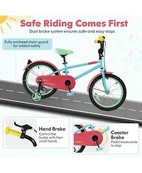 Kids Bike with Adjustable Handlebar and Saddle Blue