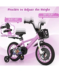 14 Inch Kids Bike for 3-8 Years Old Sport Bicycle with Adjustable Handlebar and Saddle