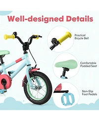 Kids Bike with Adjustable Handlebar and Saddle Blue