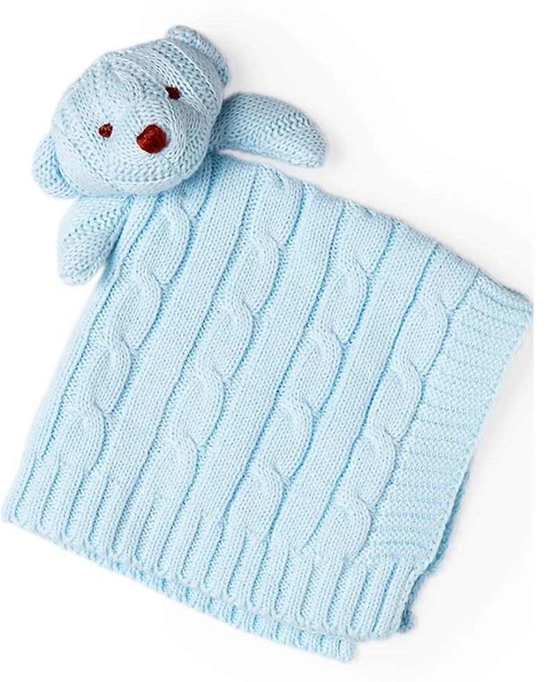 3 Stories Trading Baby Mode Signature Cable Knit Blanket Gift Set
