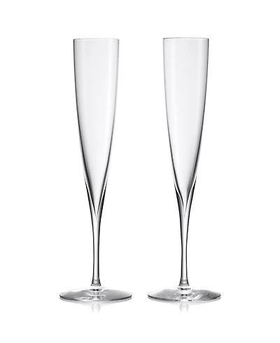 Waterford Elegance Trumpet Flute Glasses, Set of 2