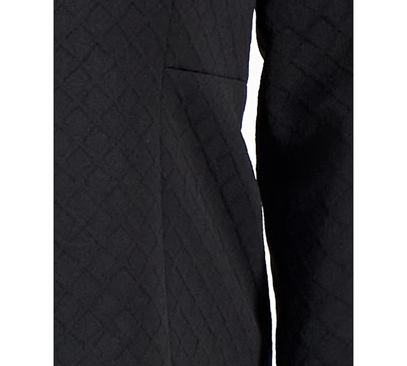 Le Suit Plus Shawl-Collar Jacket & Pencil Skirt Set