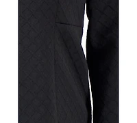 Le Suit Plus Shawl-Collar Jacket & Pencil Skirt Set