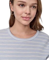 Dkny Jeans Petite Cotton Ruched Side-Tie Sleeveless Tee