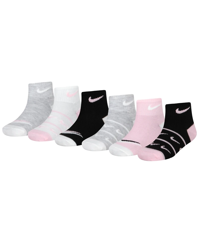 Nike Little Girls Ankle Socks, 6 Pack