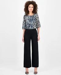 Anne Klein Women's Knit Wide-Leg Pants