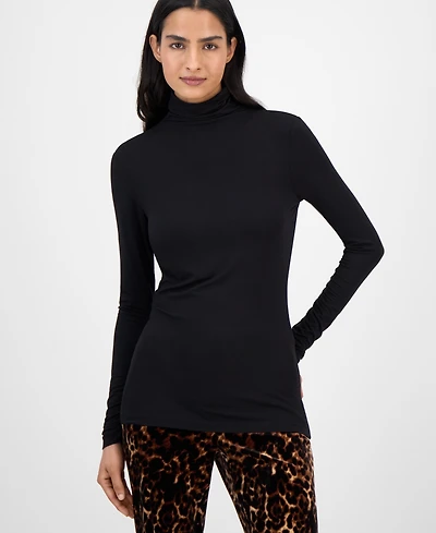 Anne Klein Women's Long-Sleeve Seamless Turtleneck