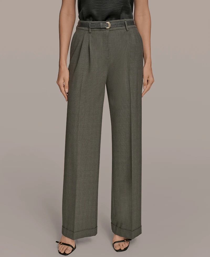 Donna Karan New York Women's Belted Wide-Leg Pants