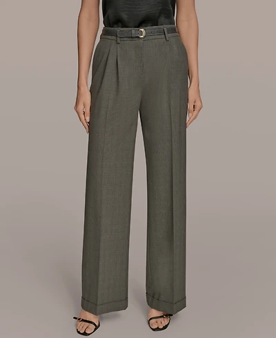 Donna Karan New York Women's Belted Wide-Leg Pants