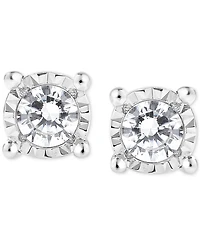 TruMiracle Diamond Stud Earrings (1/4 ct. t.w.) in 14k White Gold
