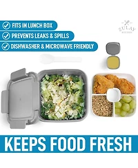 Leak Proof Salad Dressing Container To Go With Smart Lock Design