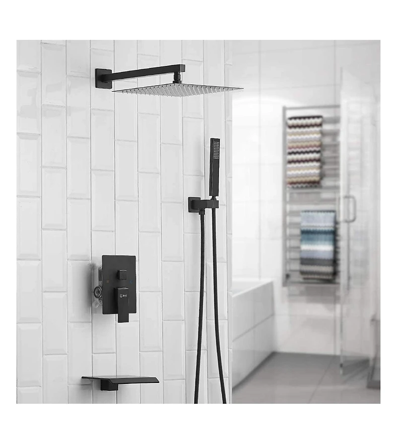 Greenspring 3-Spray Patterns With 2.5 Gpm in. Showerhead Wall Mounted Dual Shower Heads Valve Brushed Nickel