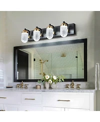 Flynama Vanity Lights With 4 Led Bulbs For Bathroom Lighting