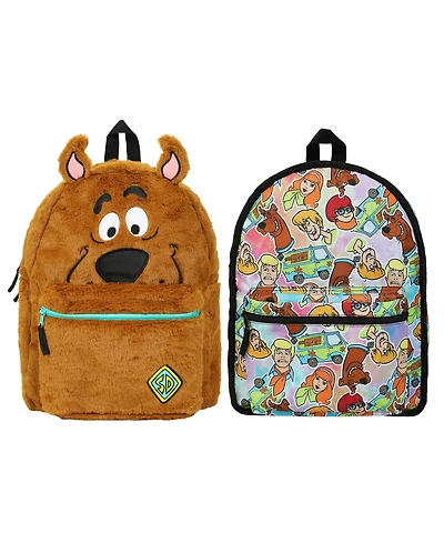 Scooby Doo Plush Scooby & Gang 16.5" Reversible Backpack