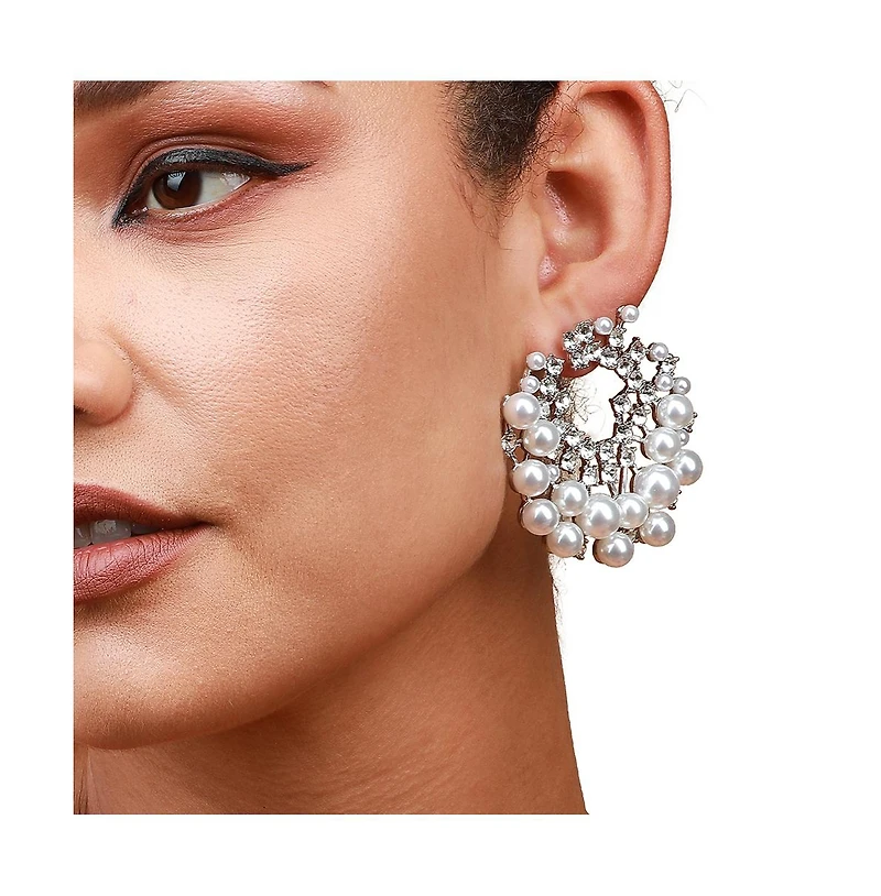 Sohi Pellet-Swirl Drop Earrings