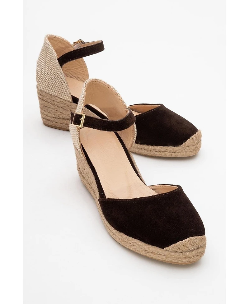 Aldea Leather Platform Espadrille (Women)