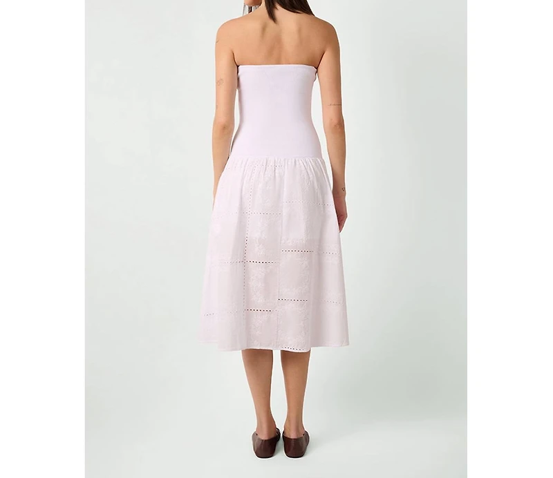 WeWoreWhat Women's Ribbed Cotton Midi Dress