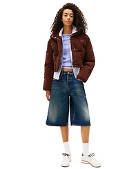 Tommy Jeans Women's Corduroy Cropped Puffer Jacket