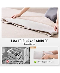 Slickblue Woven Cotton Rope Blanket Basket Large Storage Bin for Living Room or Bedroom