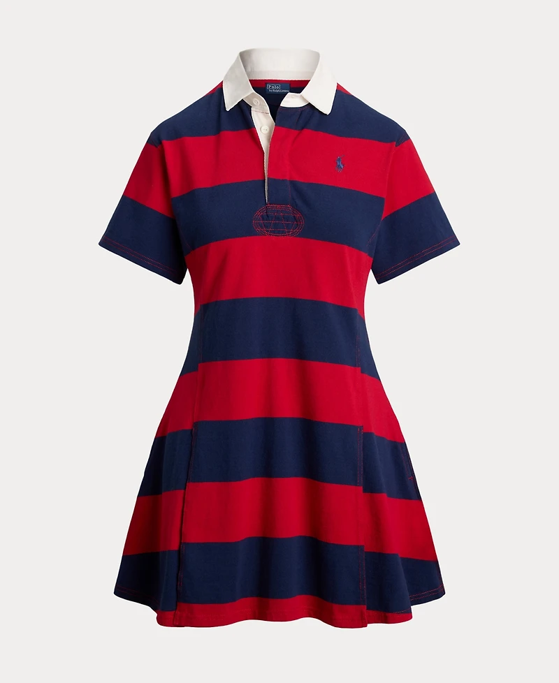 Polo Ralph Lauren Women's Striped Cotton Jersey Rugby Dress