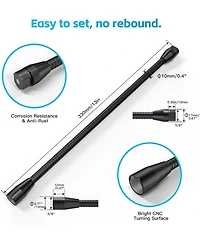ZealSound Microphone Arm Stand H1 19 and T13-us Black Bundle