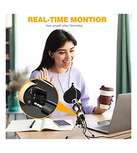 ZealSound k66 + k08 Gold Microphone Bundle